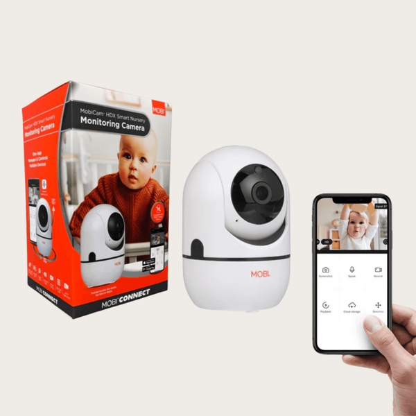 MobiCam HDX Smart HD Wi-Fi Pan & Tilt Nursery & Home Monitoring Camera